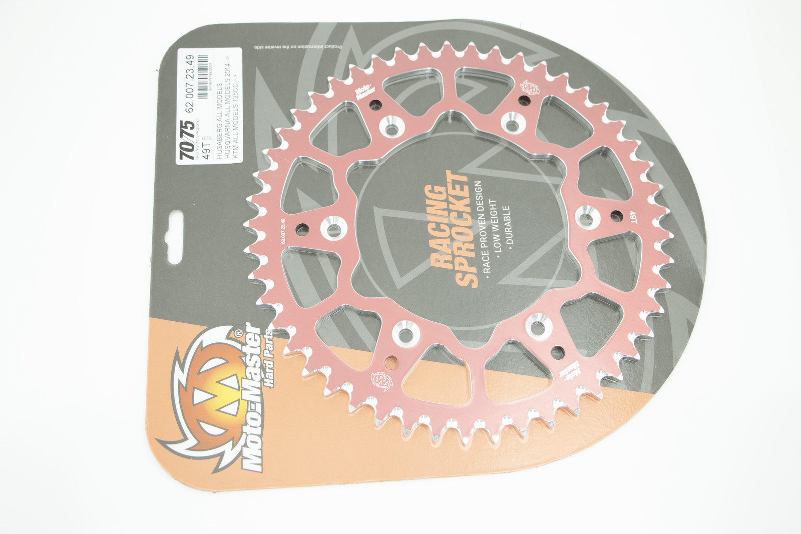 Couronne Gas Gas 49 dents rouge pour améliorer votre motricité