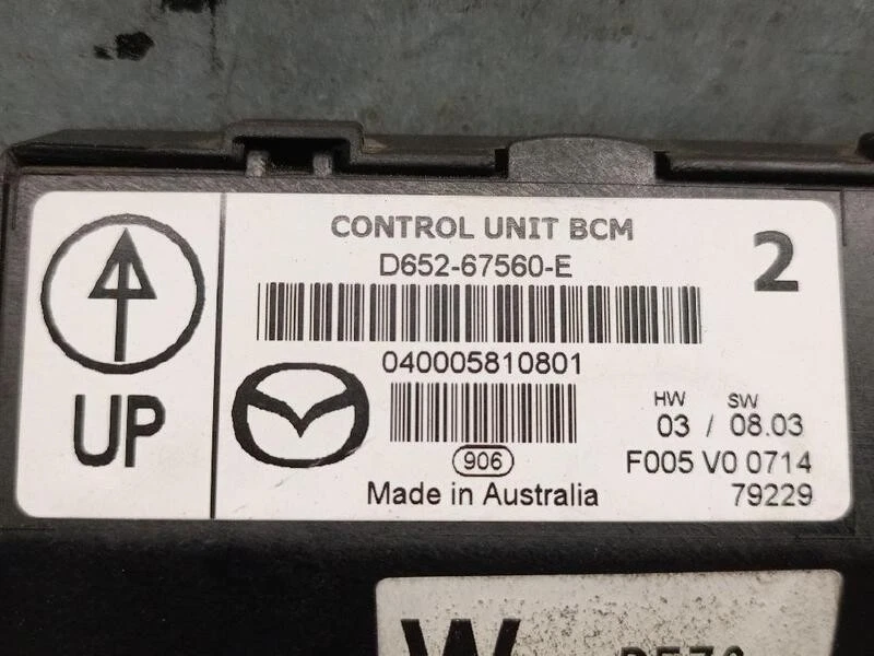 D65267560E modulo elettronico per MAZDA 2 (DE DH ) 1.4 MZR-CD 2007 5589403 - Immagine 3 di 3