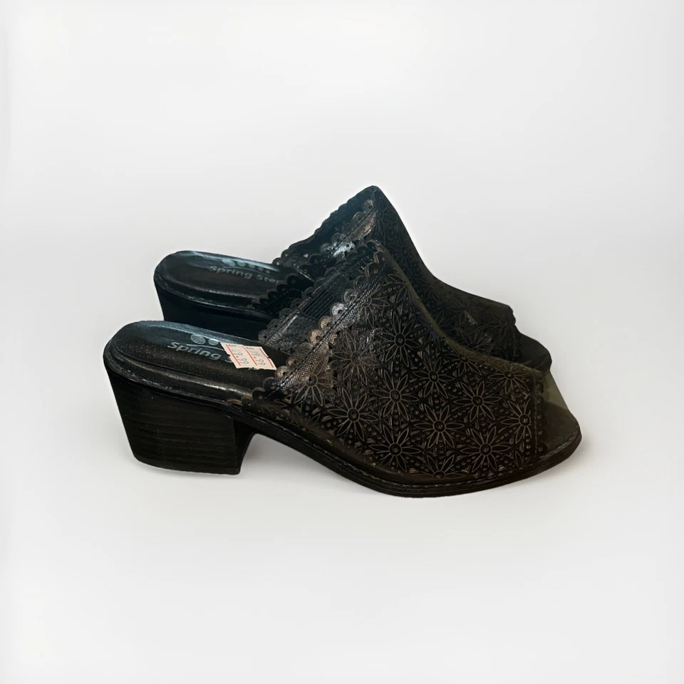 Spring Step Womens Lea-B Sandal -- Black, 36 (5.5-6) NEW - Image 2 of 4