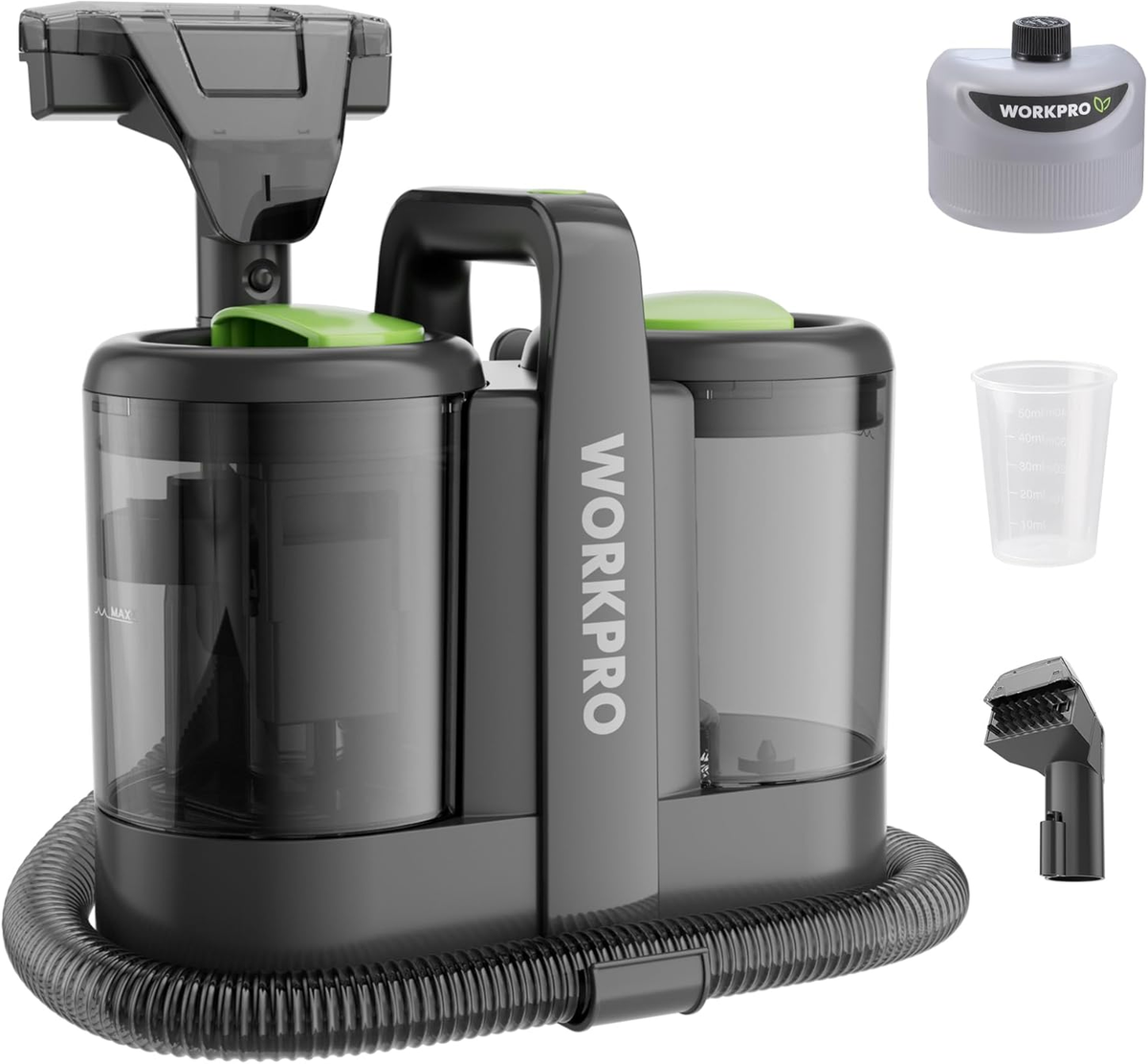 Powerful Portable Carpet & Upholstery Spot Cleaner with 54Oz Tank
