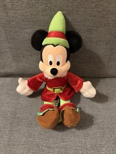 DISNEY MICKEY MOUSE NWT OFFICIAL PARK CHRISTMAS 2006 Plush Elf Mickey Mouse Toy
