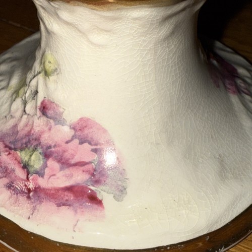 Sampson Bridgewood & Sons 19th c Pitcher Vase Lovely Gold Gilt Crazing SB&S - Picture 6 of 14