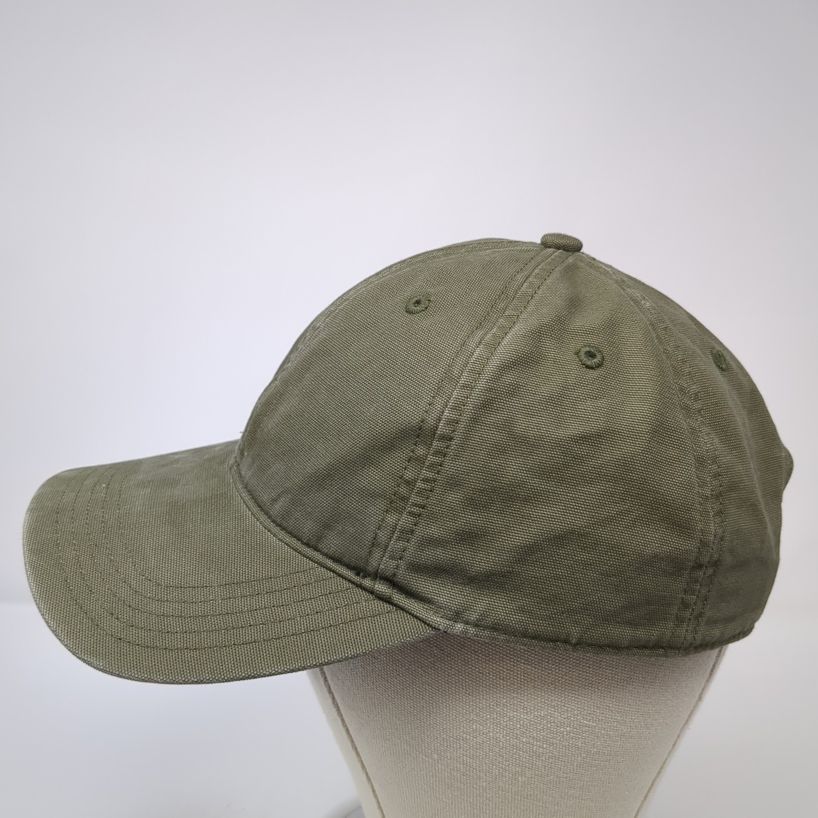 Carhartt Strapback Baseball Hat Solid Green One S… - image 3