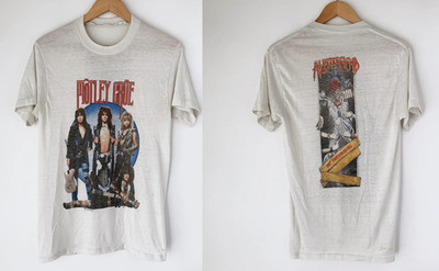 1987 Mötley Crüe Allister Fiend Promo Vintage T-Shirt Glam Metal Tee Rare S-5XL