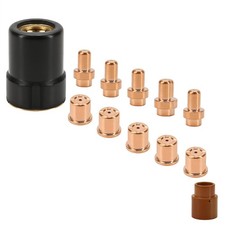 12Pcs Plasma Electrode Cutter Tips Kit Cutting Consumable Compatible for...