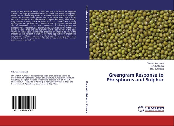 Greengram Response To Phosphorus And Sulphur R. K. Mathukia-image