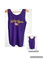 LSU Tigers Women's Purple Twist Back Tank Top Large