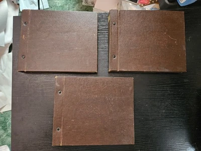 3 Lot Vintage Record Storage Album Binder Book 7" Inch 45 RPM Records - Photo 1/4