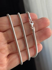 925 Sterling Silver 3MM Snake Chain Polished for Women Men