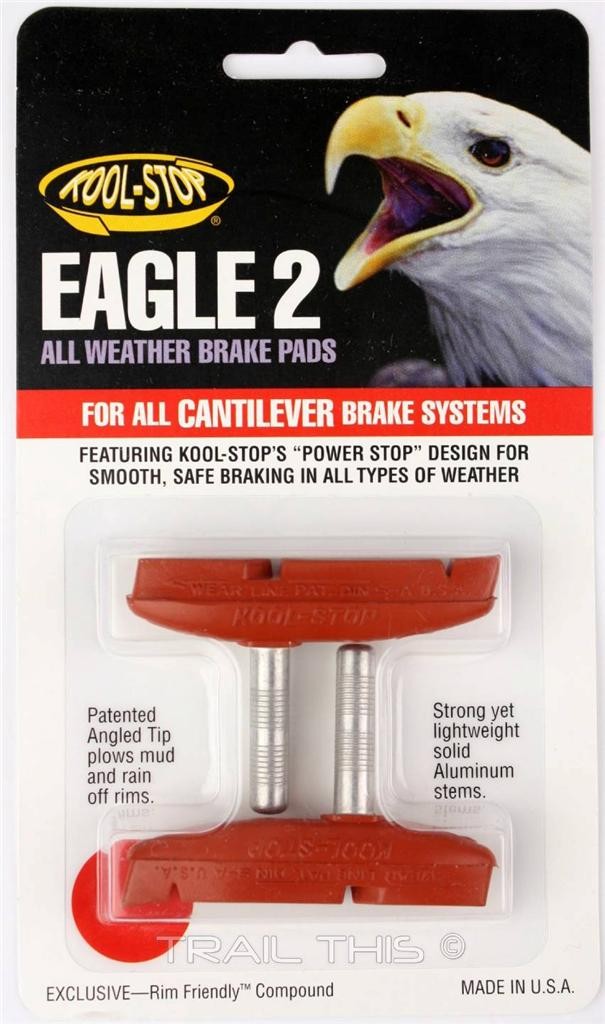 Kool-Stop Eagle 2 Cantilever Bike Brake Pads Smooth Post All