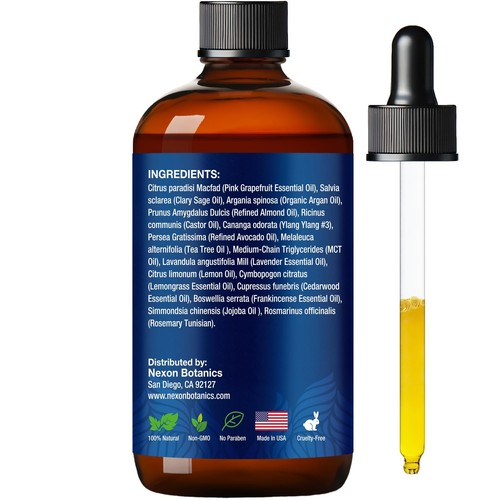 Tea Tree Rosemary Oil for Hair Growth 4 fl oz - Scalp Treatment with Castor, ... - Picture 8 of 9