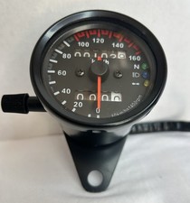 Mini Speedometer Kmh 12v 140060 Backlit Headlight Indicator Free Shipping