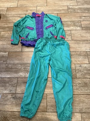 Awesome Vintage Pierre Cardin 1980s / 1990s Colorblock Nylon Tracksuit Set