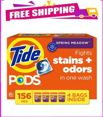 Tide PODS Laundry Detergent Pacs, Spring Meadow, 156 ct.