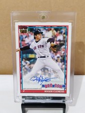 2026 Topps Series 1 #91A-RCL Roger Clemens 75th 1991 On Card Auto Boston Red Sox