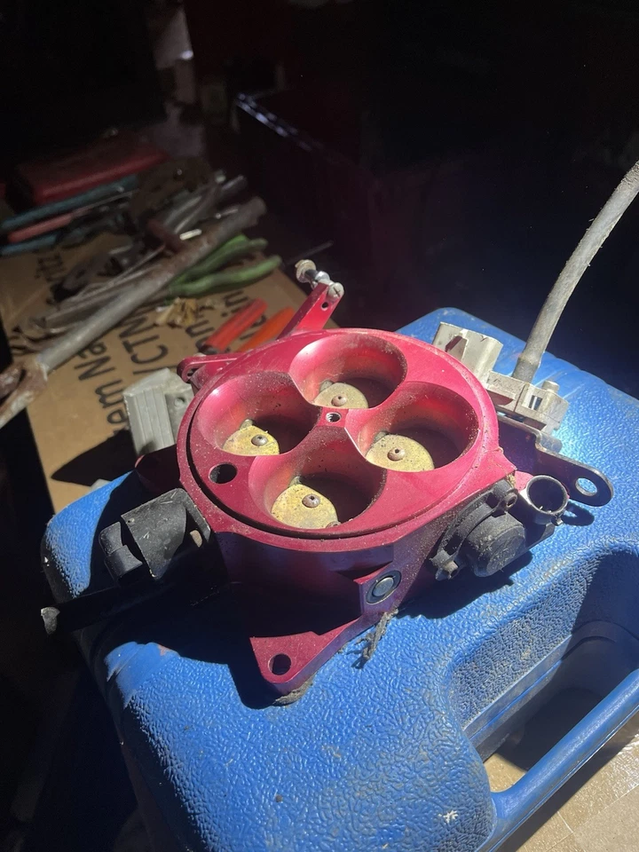 Billet EFI inyección de combustible CNC 1300 CFM 1375CFM 4 barriles 4150 cuerpo del acelerador negro Foto 2 de 4