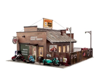 Woodland Scenics Landmark Structures O BR5846 Built & Ready Deuce's Bike Shop
