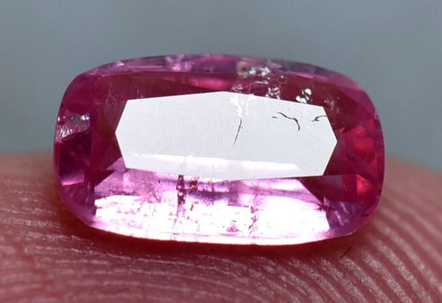 Piedra preciosa de alta calidad rosa natural tallada en turmalina de Afganistán 01,40 quilates - Imagen 6 de 8