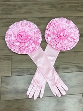 Hot Dress Satin Gloves Detachable Flower Fashion Wedding Accessorie Street Party