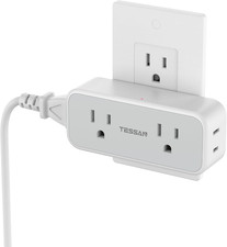 Outlet Extender Surge Protector, Multi Wall Plug with 4 AC Electrical Outlets,