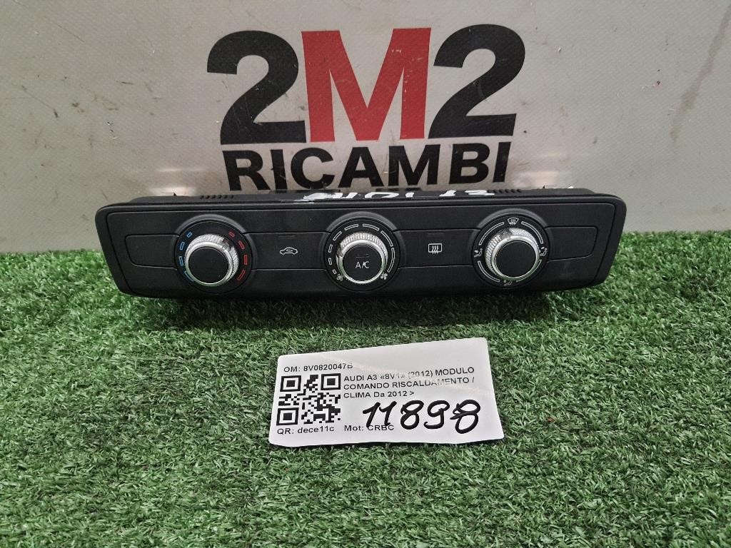 COMANDI CLIMA PER AUDI A3 Serie (8V1) 8V0820047B CRBC (12>18)