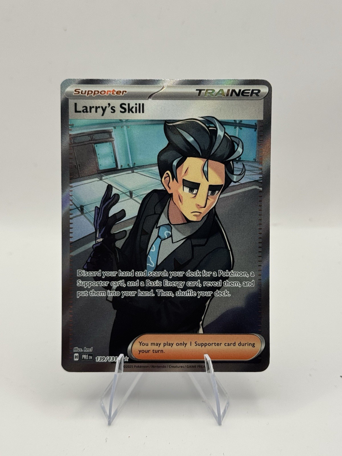 Pokemon TCG Larry's Skill 139/131 Sv: Prismatic Evolutions Holo Ultra Rare NM/M