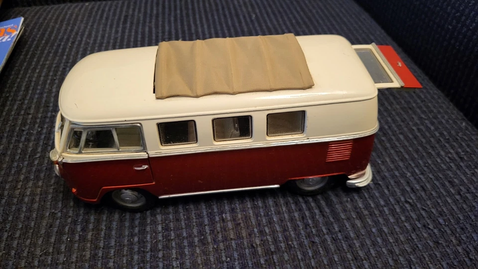 Volkswagen VW Microbús 1962 Road Signature con techo corredizo corredizo de tela diecast 1/18 Foto 3 de 4