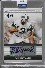 2016 Honors Recollection Collection 79/99 Don Maynard Buyback Auto HOF c7e