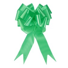 15pcs 5 Inch Large Pull Bow Big Gift Wrapping Ribbon Green for Christmas Bow