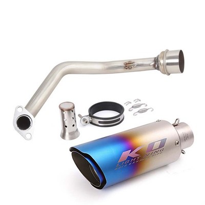 For Yamaha GY6 Header Link Pipe Complete System Exhaust Muffler Silencer Tips