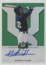 2017 Leaf Valiant Draft Green 55/99 Keston Hiura #BA-KH1 Auto 6fs