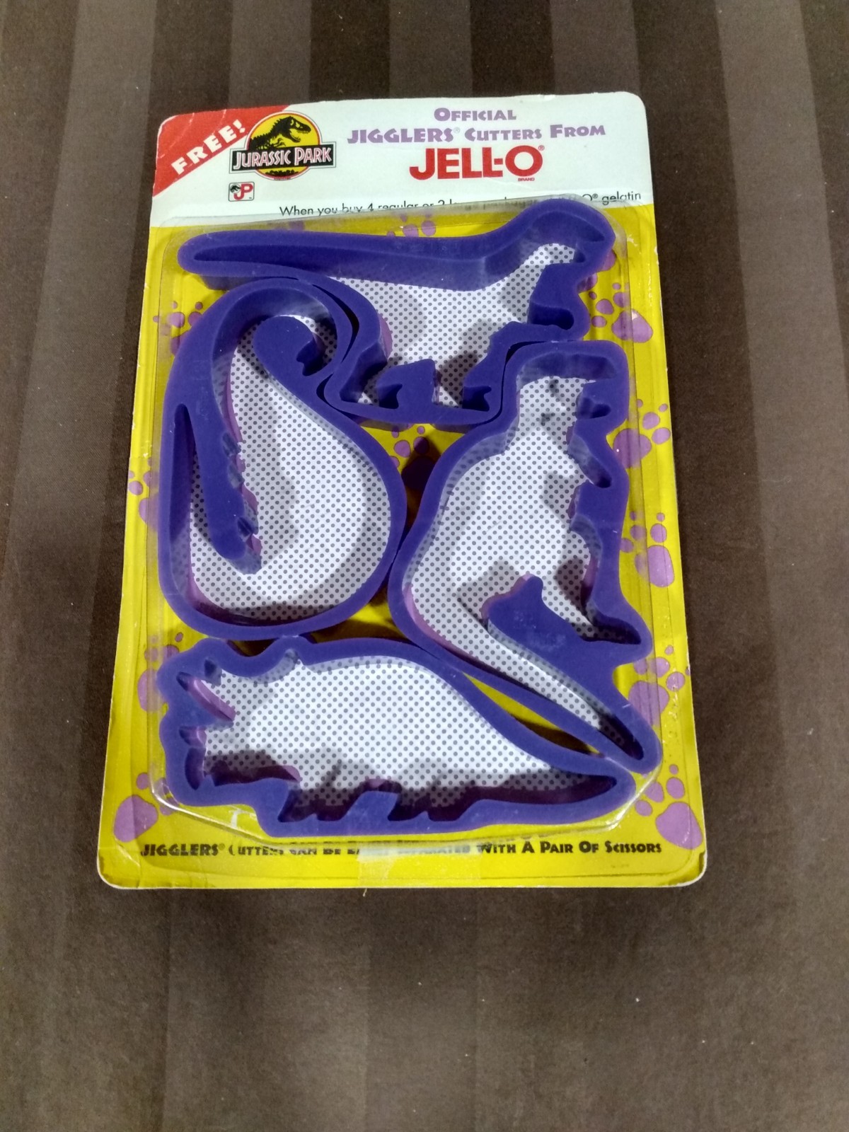 Jello Jurassic Park Jigglers Cutters dinosaur molds New Vintage 1992 Jell-O cool