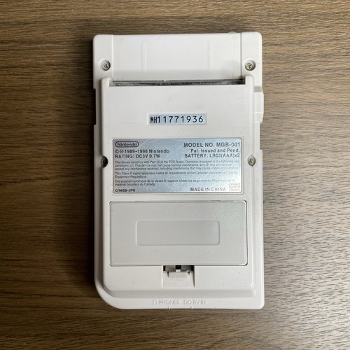 Nintendo GameBoy Pocket Handheld Console Off White Gray DMG Style Original - Picture 7 of 11