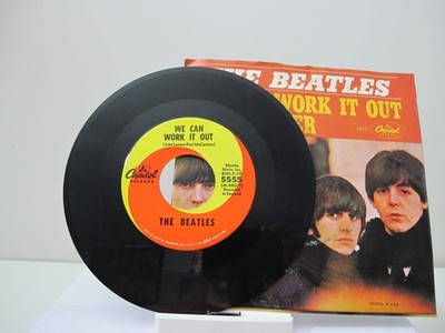 45 RECORD - THE BEATLES - WE CAN WORK IT OUT