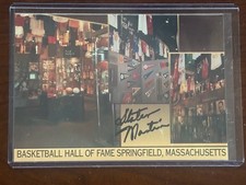 Slater Martin signed postcard HOF 1982 D 2012