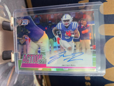 Jerrion Ealy 2022 Pro Set Action Ink Pink Refractor Autograph #'d 15/25!