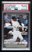 2018 Now Card of the Month /1028 Gleyber Torres PSA 10 GEM MT Rookie RC 0o9. rookie card picture