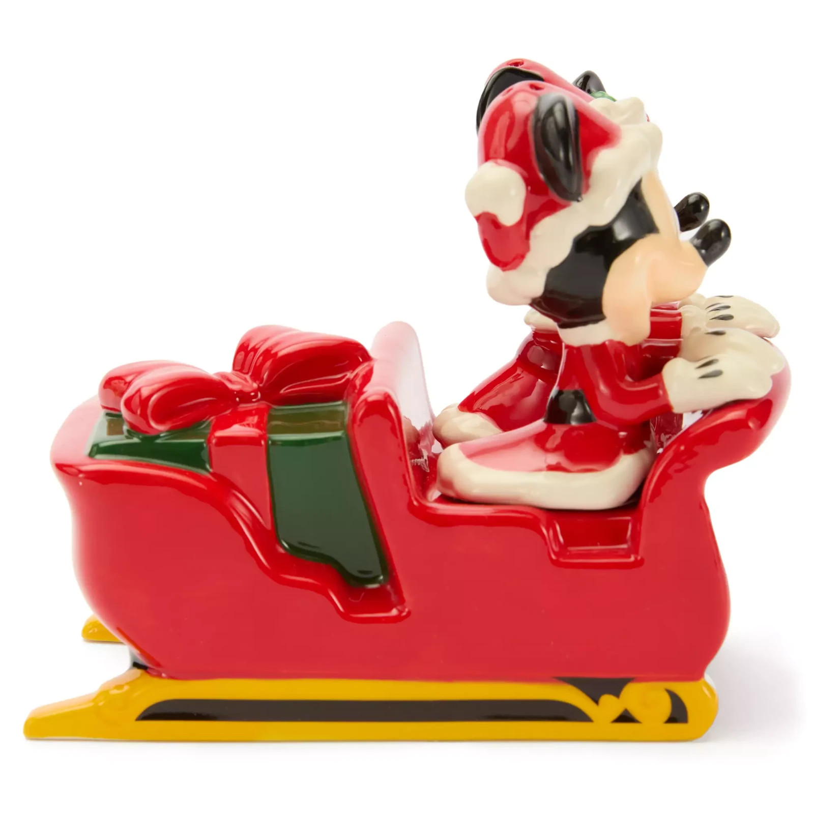 Disney Parks Mickey Minnie Mouse Sleigh Salt Pepper Shaker Set Christmas 2025