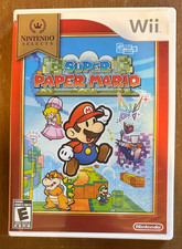 Super Paper Mario (Nintendo Selects Wii, 2007) Complete CIB w/Manual Tested