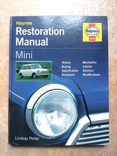 CLASSIC MINI COOPER S GENUINE NOS HAYNES RESTORATION MANUAL LINDSAY PORTER