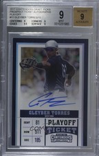 2017 Contenders Draft Picks Playoff Ticket /15 Gleyber Torres #11 BGS 9 Auto 1s6