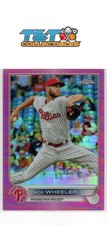 Zack Wheeler 2022 Topps Chrome Pink Refractor #207 Philadelphia Phillies 32a