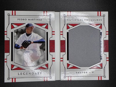 2021 Panini National Treasures Pedro Martinez Legendary Jumbo Materials /5