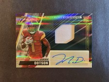 2022 Zenith JAHAN DOTSON Rookie Jersey Relic Patch Auto Autograph /299!!