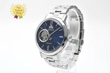 ORIENT DB0G-C0-B Automatic Open Heart Blue Dial Silver Watch Men's JAPAN