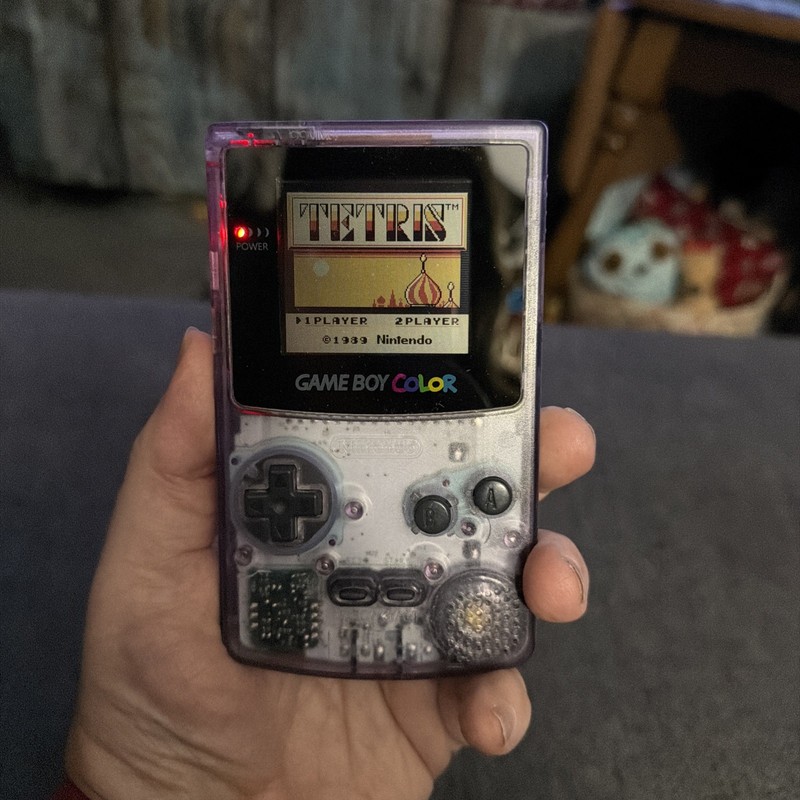Nintendo Game Boy Color Console Atomic Purple Tested Working (Console Only)