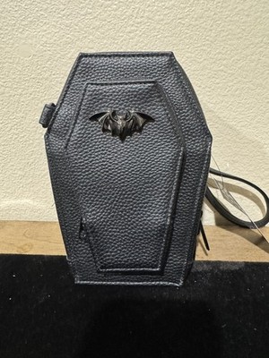 Kreepsville 666 Coffin Hip Pouch Embossed Bats Fanny Pack Shoulder Crossbody Bag