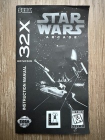 Star Wars Arcade Sega Genesis 32X CIB 1994 No Reg Card Untested