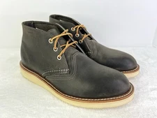 Red Wing 3150 Casual Work Chukka Leather Boots Charcoal Mens Size 7 D New