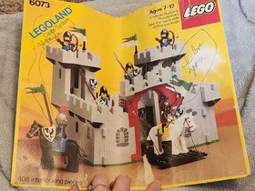 Vintage Lego LEGOLAND 6080 Castle System *EMPTY BOX ONLY* - Fair Condition